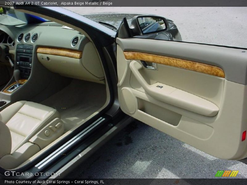 Alpaka Beige Metallic / Beige 2007 Audi A4 2.0T Cabriolet