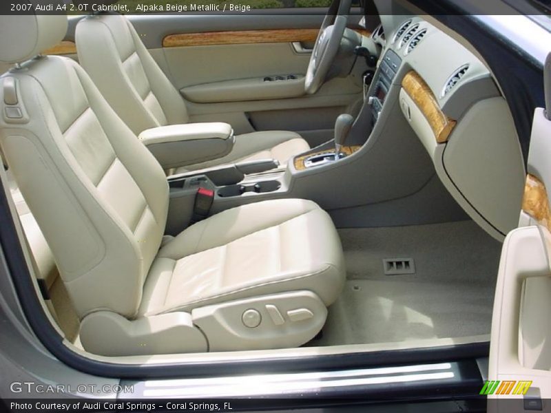 Alpaka Beige Metallic / Beige 2007 Audi A4 2.0T Cabriolet