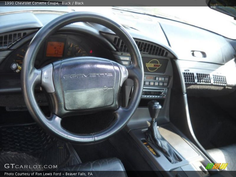 Black / Black 1990 Chevrolet Corvette Coupe