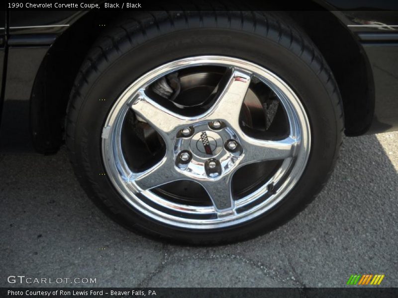 Black / Black 1990 Chevrolet Corvette Coupe