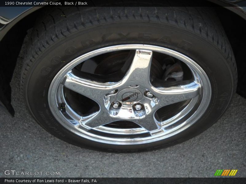 Black / Black 1990 Chevrolet Corvette Coupe
