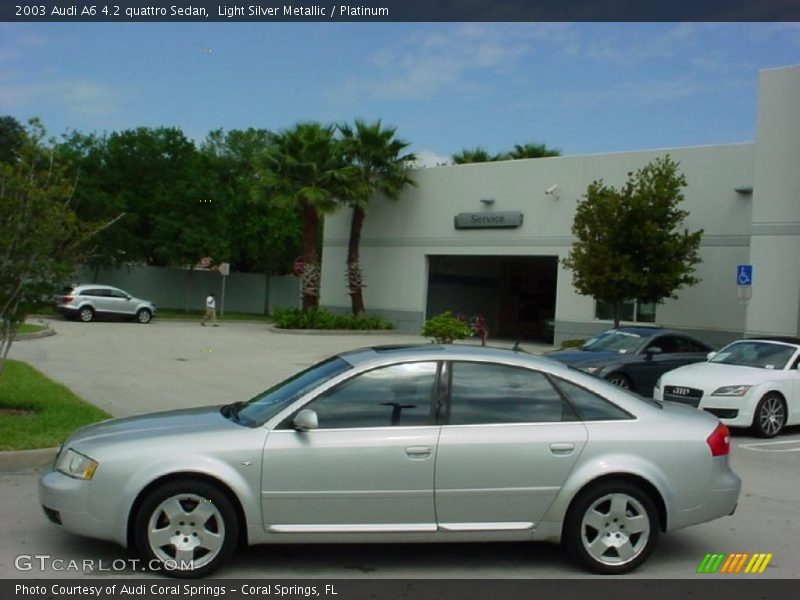Light Silver Metallic / Platinum 2003 Audi A6 4.2 quattro Sedan