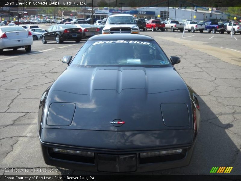 Black / Black 1990 Chevrolet Corvette Coupe