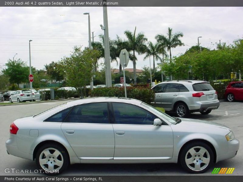 Light Silver Metallic / Platinum 2003 Audi A6 4.2 quattro Sedan