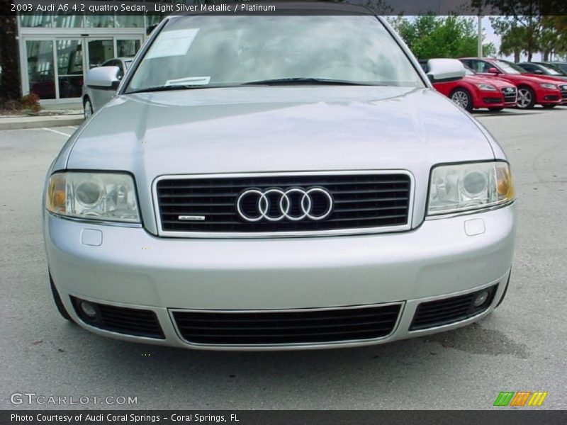 Light Silver Metallic / Platinum 2003 Audi A6 4.2 quattro Sedan
