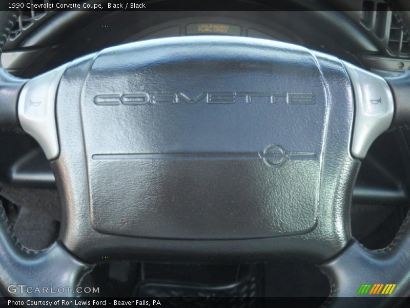 Black / Black 1990 Chevrolet Corvette Coupe