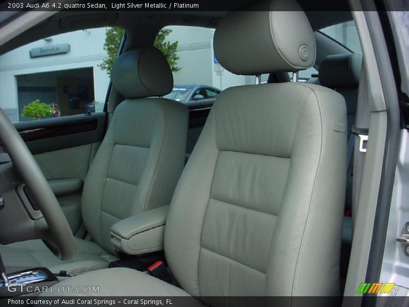 Light Silver Metallic / Platinum 2003 Audi A6 4.2 quattro Sedan
