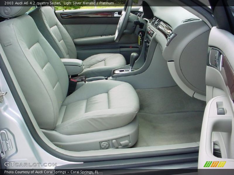 Light Silver Metallic / Platinum 2003 Audi A6 4.2 quattro Sedan