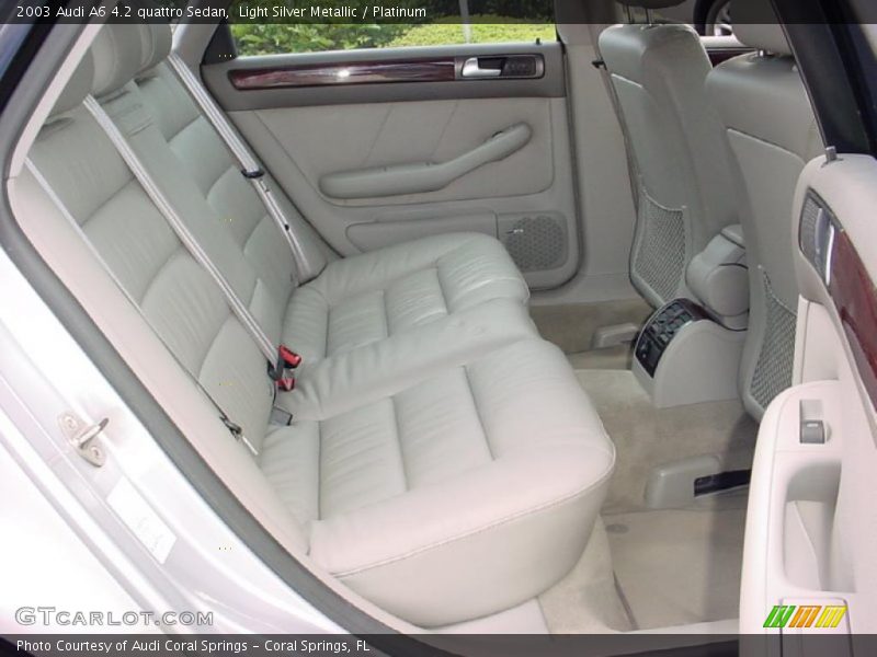 Light Silver Metallic / Platinum 2003 Audi A6 4.2 quattro Sedan