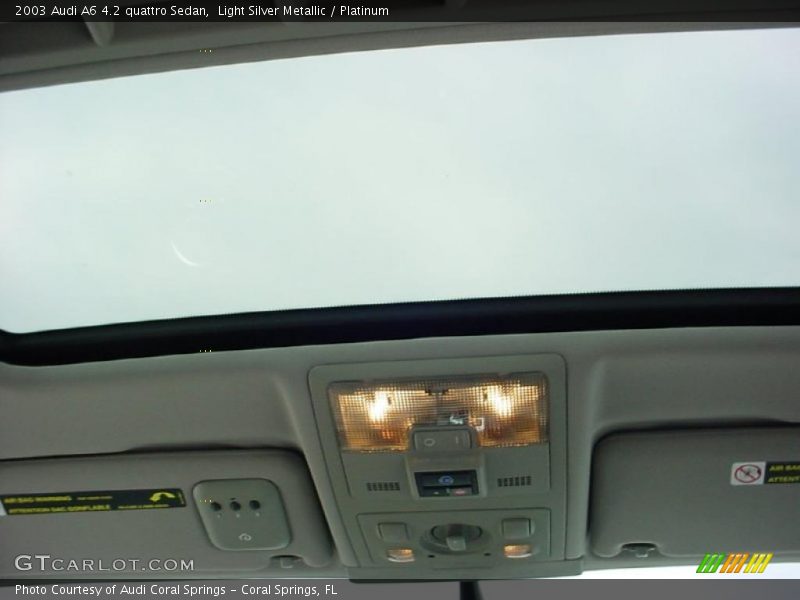 Light Silver Metallic / Platinum 2003 Audi A6 4.2 quattro Sedan