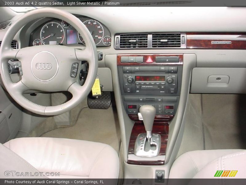 Light Silver Metallic / Platinum 2003 Audi A6 4.2 quattro Sedan
