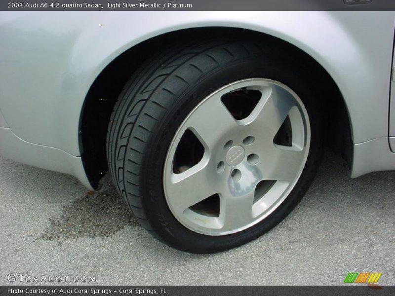 Light Silver Metallic / Platinum 2003 Audi A6 4.2 quattro Sedan
