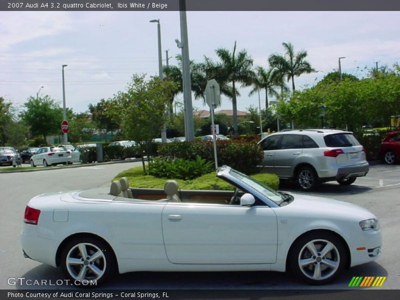 Ibis White / Beige 2007 Audi A4 3.2 quattro Cabriolet