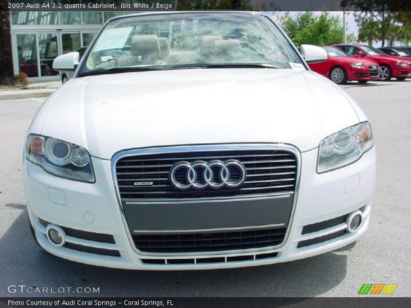Ibis White / Beige 2007 Audi A4 3.2 quattro Cabriolet