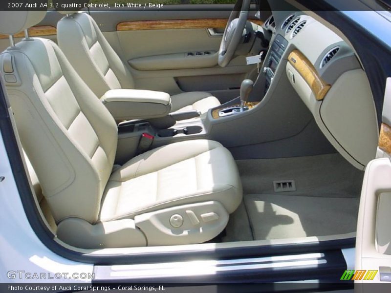 Ibis White / Beige 2007 Audi A4 3.2 quattro Cabriolet