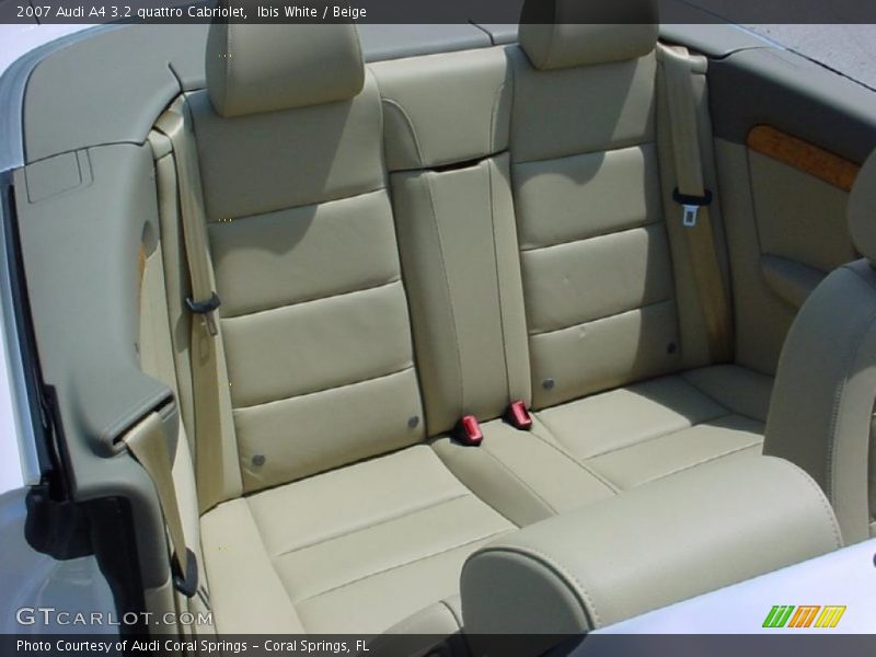 Ibis White / Beige 2007 Audi A4 3.2 quattro Cabriolet