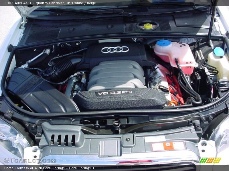 Ibis White / Beige 2007 Audi A4 3.2 quattro Cabriolet