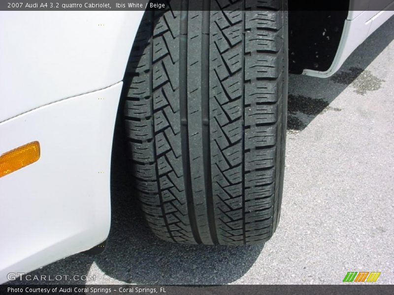 Ibis White / Beige 2007 Audi A4 3.2 quattro Cabriolet
