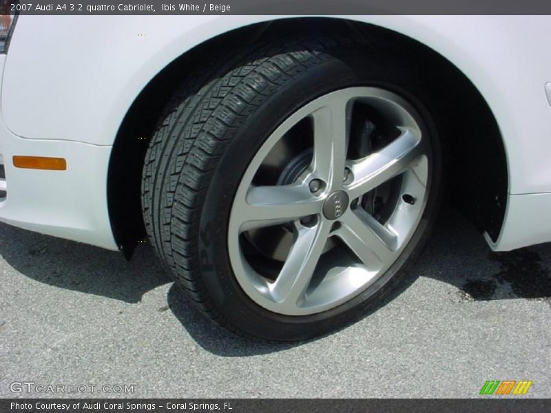 Ibis White / Beige 2007 Audi A4 3.2 quattro Cabriolet