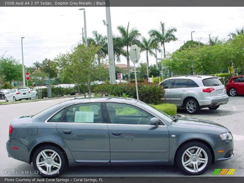 Dolphin Grey Metallic / Black 2008 Audi A4 2.0T Sedan