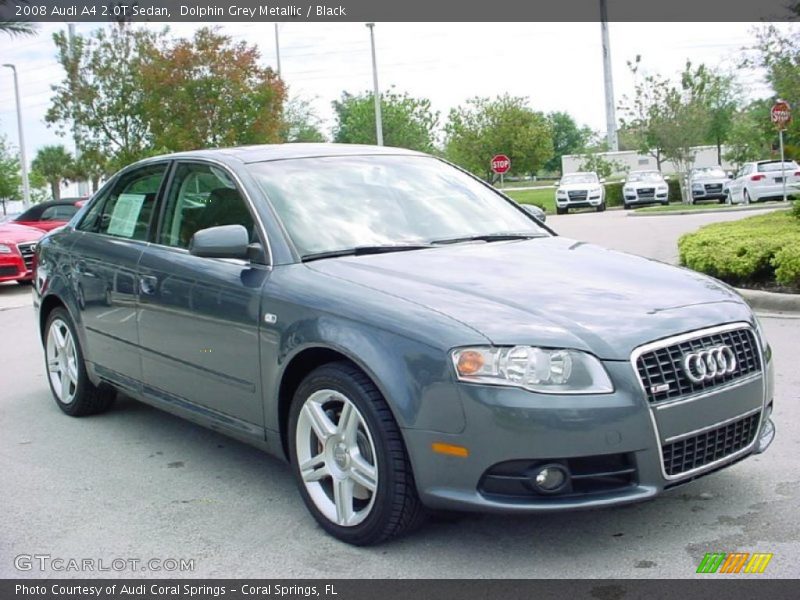 Dolphin Grey Metallic / Black 2008 Audi A4 2.0T Sedan