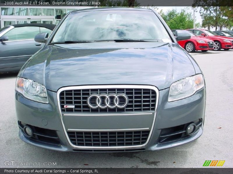 Dolphin Grey Metallic / Black 2008 Audi A4 2.0T Sedan