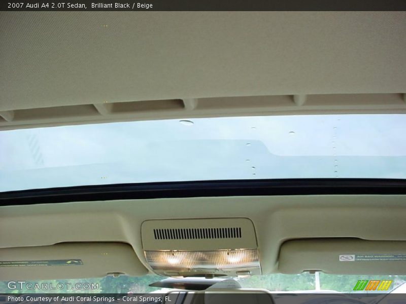 Brilliant Black / Beige 2007 Audi A4 2.0T Sedan