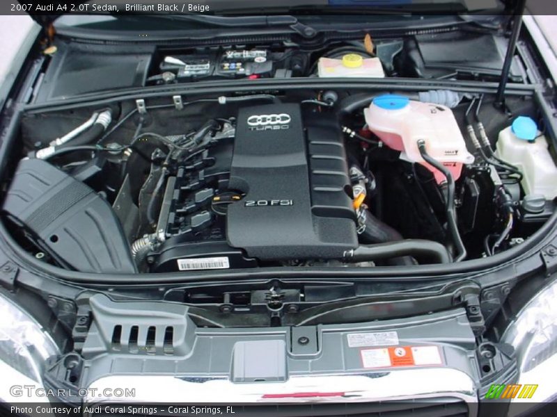 Brilliant Black / Beige 2007 Audi A4 2.0T Sedan