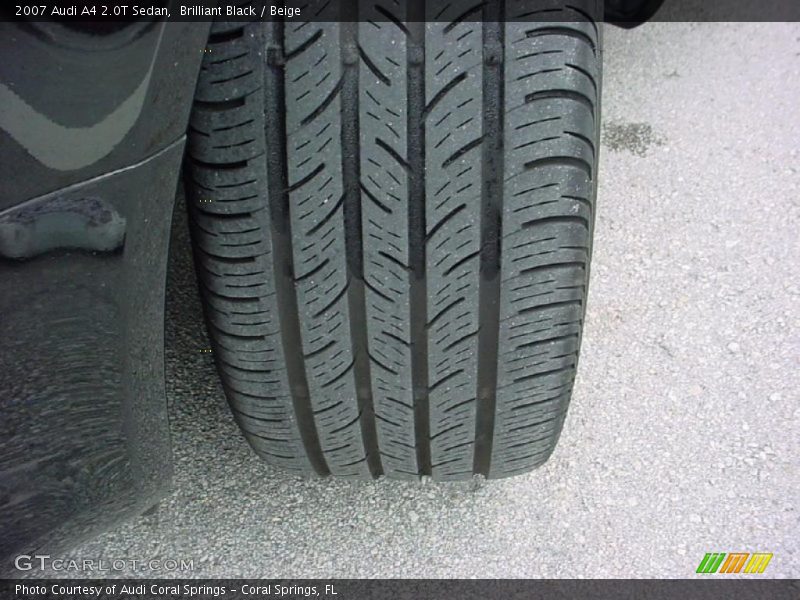 Brilliant Black / Beige 2007 Audi A4 2.0T Sedan