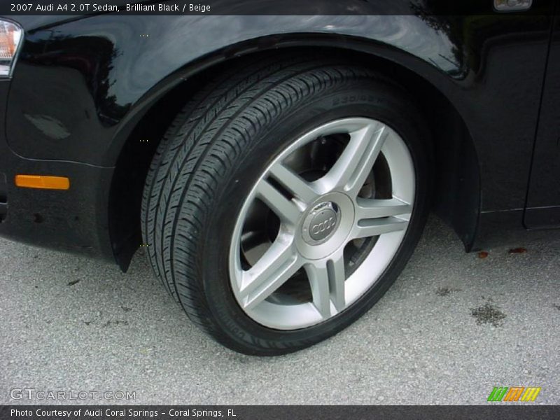 Brilliant Black / Beige 2007 Audi A4 2.0T Sedan