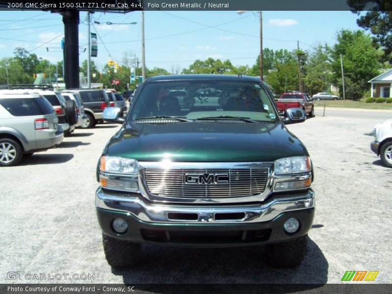 Polo Green Metallic / Neutral 2006 GMC Sierra 1500 SLT Z71 Crew Cab 4x4