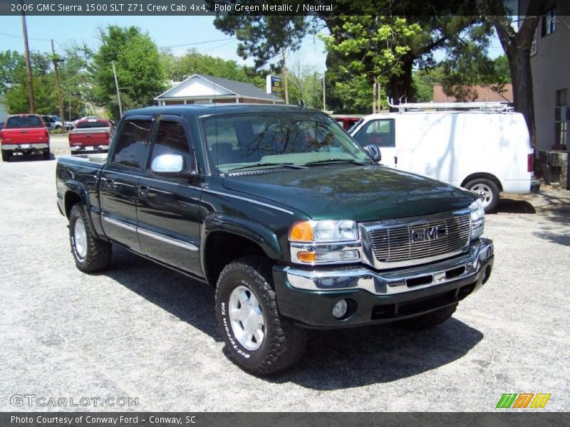 Polo Green Metallic / Neutral 2006 GMC Sierra 1500 SLT Z71 Crew Cab 4x4