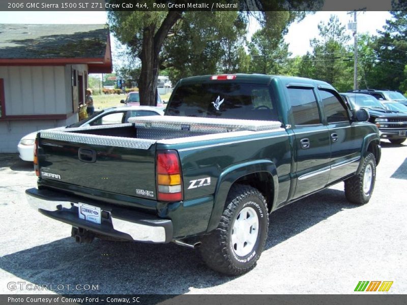 Polo Green Metallic / Neutral 2006 GMC Sierra 1500 SLT Z71 Crew Cab 4x4