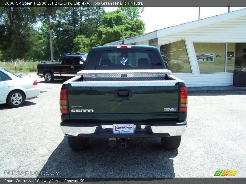 Polo Green Metallic / Neutral 2006 GMC Sierra 1500 SLT Z71 Crew Cab 4x4