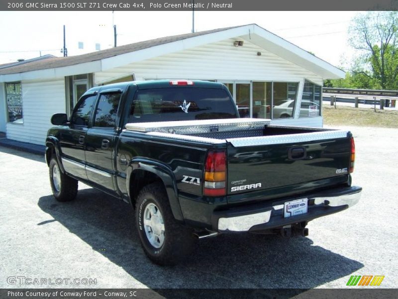 Polo Green Metallic / Neutral 2006 GMC Sierra 1500 SLT Z71 Crew Cab 4x4