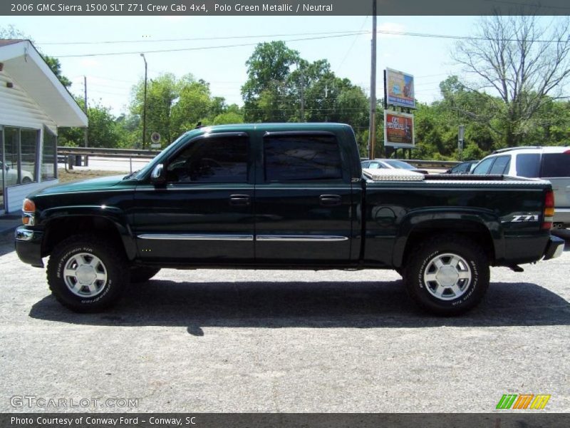 Polo Green Metallic / Neutral 2006 GMC Sierra 1500 SLT Z71 Crew Cab 4x4