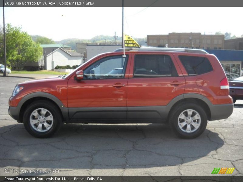 Copperhead / Gray 2009 Kia Borrego LX V6 4x4