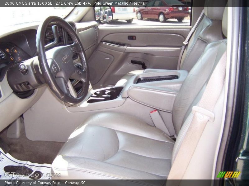 Polo Green Metallic / Neutral 2006 GMC Sierra 1500 SLT Z71 Crew Cab 4x4