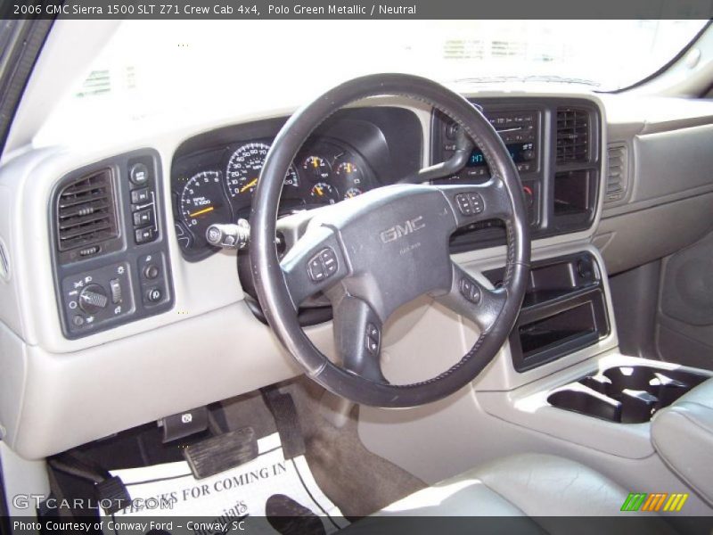 Polo Green Metallic / Neutral 2006 GMC Sierra 1500 SLT Z71 Crew Cab 4x4
