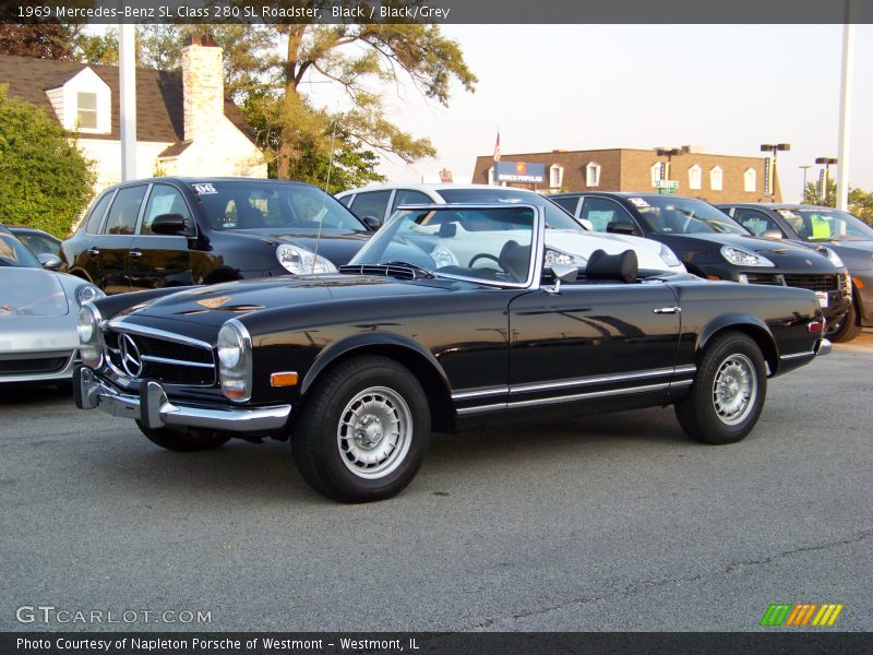 Black / Black/Grey 1969 Mercedes-Benz SL Class 280 SL Roadster