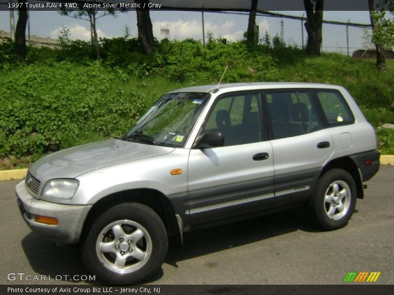 Alpine Silver Metallic / Gray 1997 Toyota RAV4 4WD