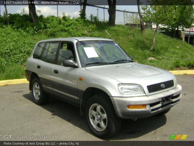 Alpine Silver Metallic / Gray 1997 Toyota RAV4 4WD