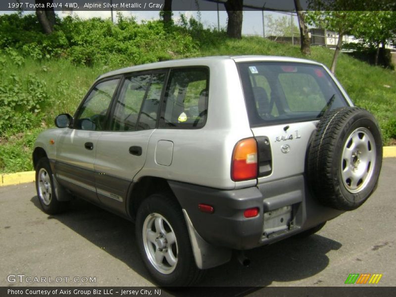 Alpine Silver Metallic / Gray 1997 Toyota RAV4 4WD