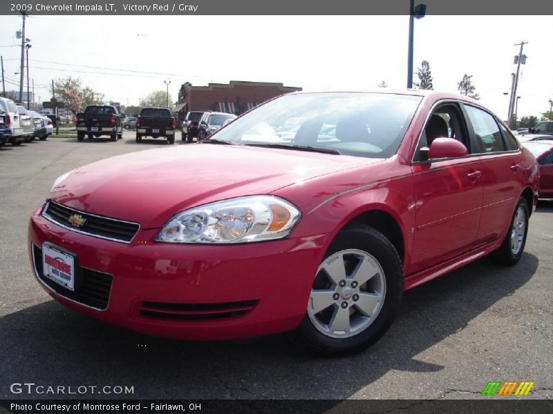 Victory Red / Gray 2009 Chevrolet Impala LT