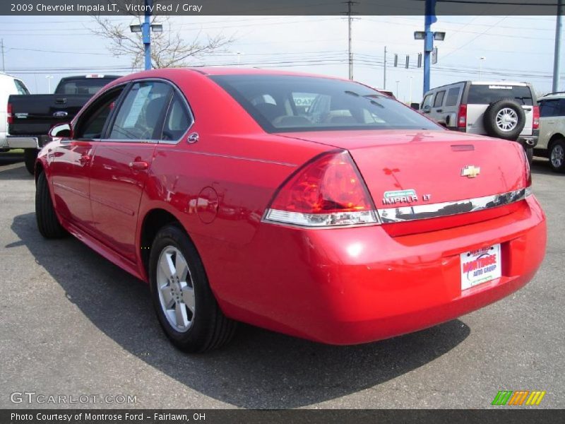 Victory Red / Gray 2009 Chevrolet Impala LT