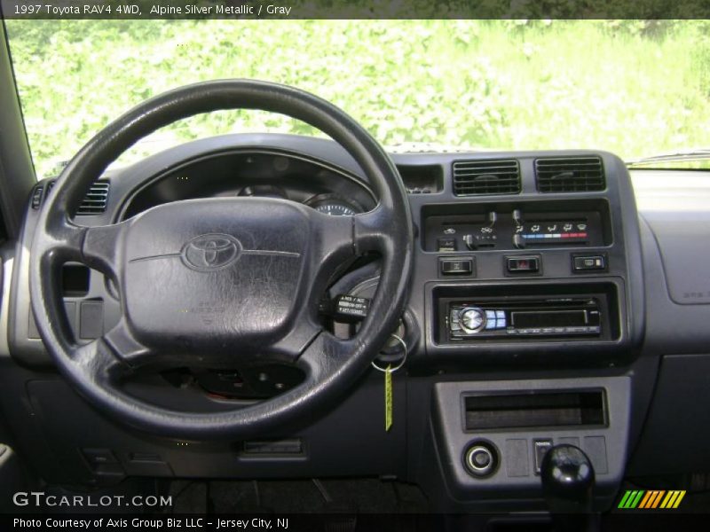 Alpine Silver Metallic / Gray 1997 Toyota RAV4 4WD