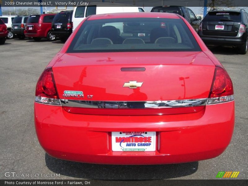 Victory Red / Gray 2009 Chevrolet Impala LT