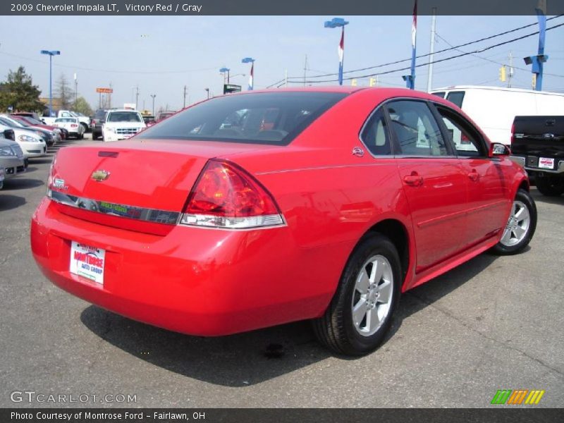 Victory Red / Gray 2009 Chevrolet Impala LT