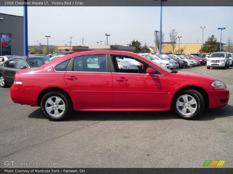 Victory Red / Gray 2009 Chevrolet Impala LT