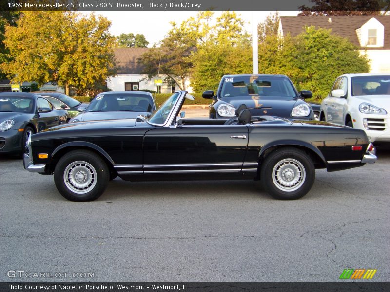 Black / Black/Grey 1969 Mercedes-Benz SL Class 280 SL Roadster